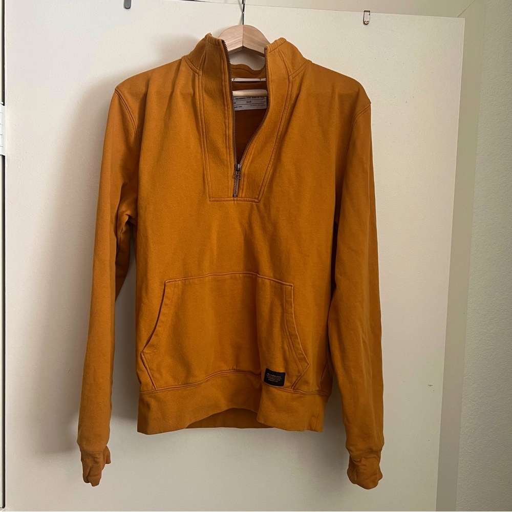 REI CoOp Mens Quarter Zip- Mustard/Maize